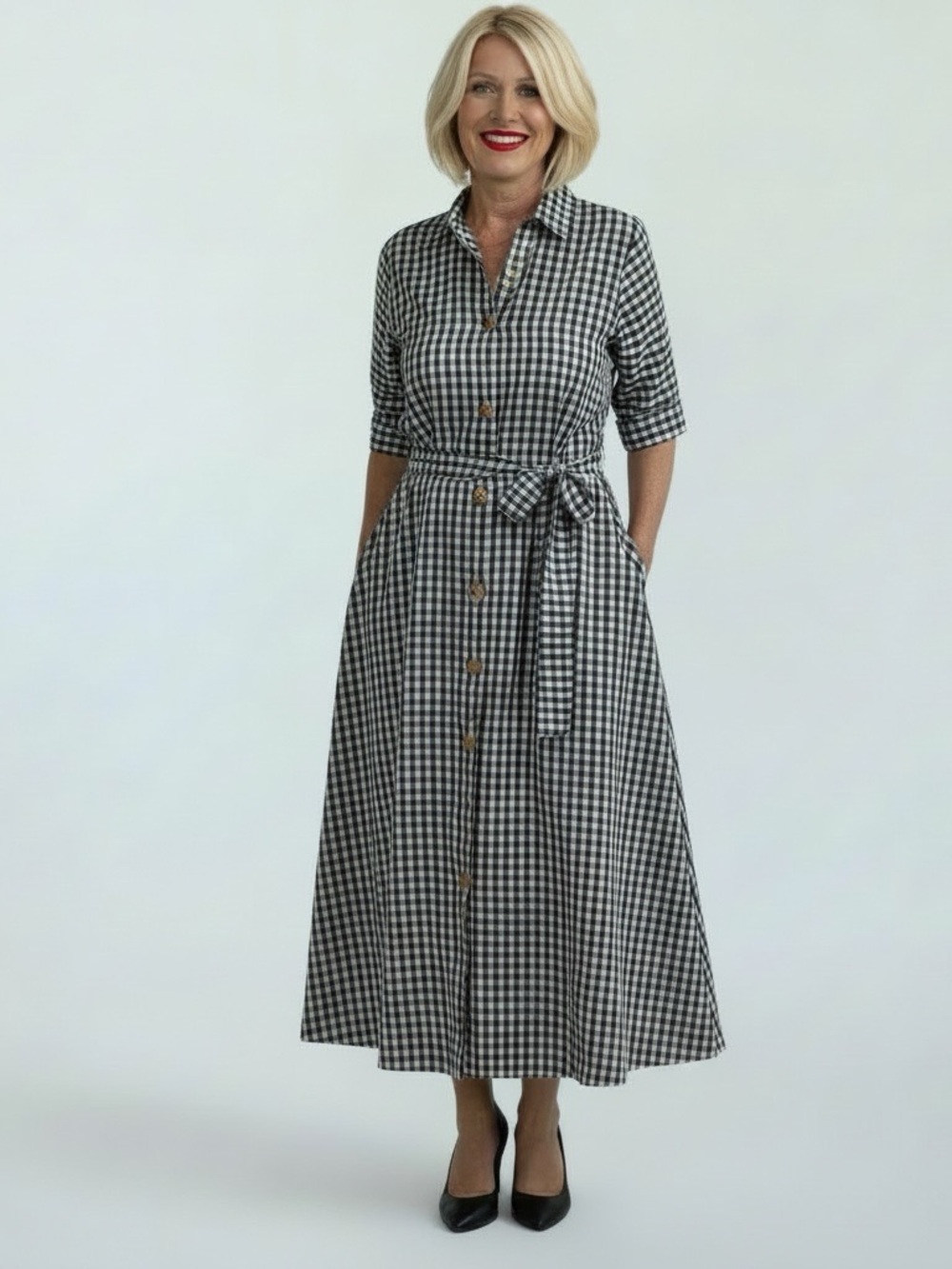VTG Lauren Ralph Lauren Houndstooth Gold Crest Buttons Corporate Size XL